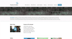 Desktop Screenshot of freedomincreation.org